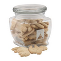 3 1/8" Howard Glass Jar w/ Animal Crackers